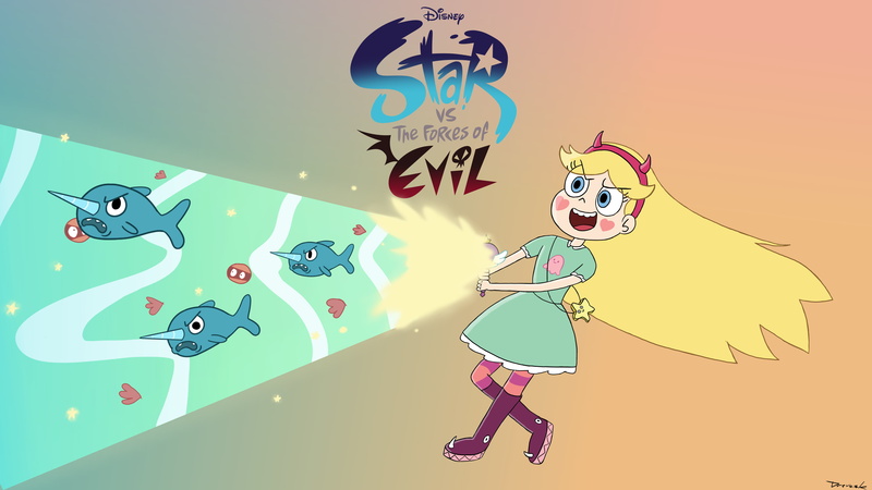 Walt Disney, animated series, comic art, Disney princesses, Star Butterfly, 4K, disney queens, Disney