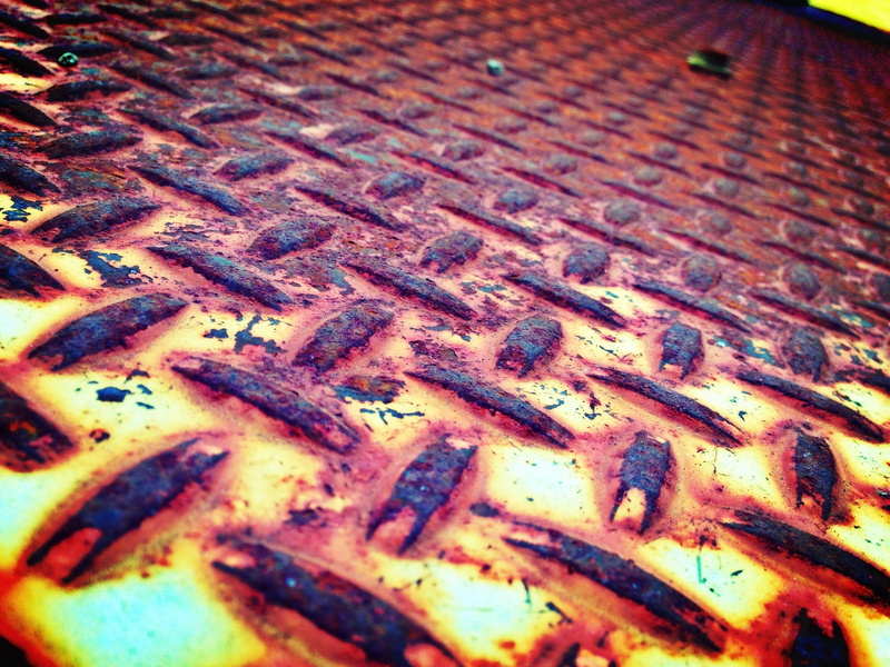 steel, no people, selective focus, day, metal, western script, Old, blemish, rusted, dirt, deterioration, text, backgrounds, material, indoors, iron - Metal