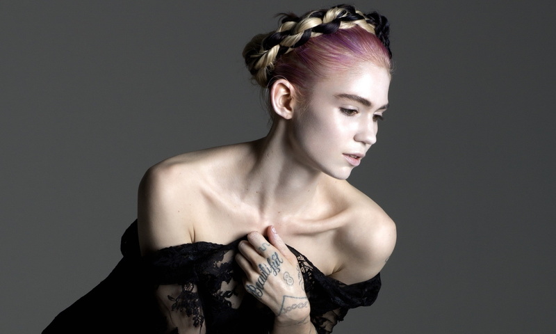 dyed hair, Grimes, 1080P, women