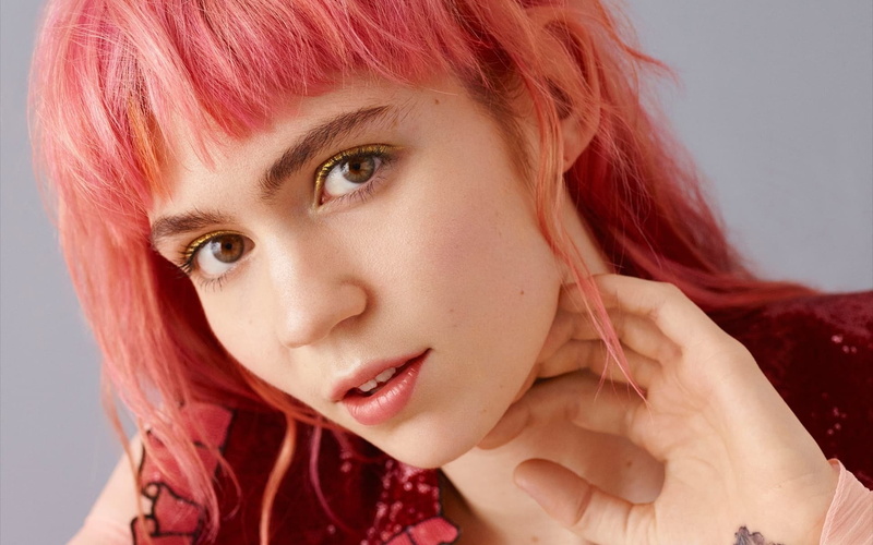1080P, Grimes (Singer), Claire Boucher, Singers, Grimes, Pink Hair, Face
