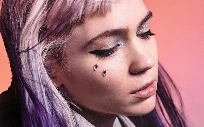 Face, Singers, Grimes (Singer), Claire Boucher, Grimes, Pink Hair, 1080P