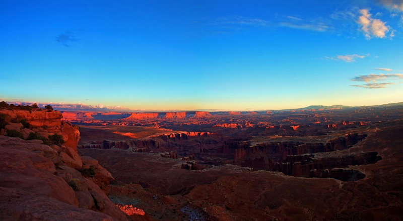 tranquil scene, sky, formation, solid, scape, climate, outdoors, utahs, scenics - nature, no people, island in the sky, Landscape, idyllic, Utah, canyon