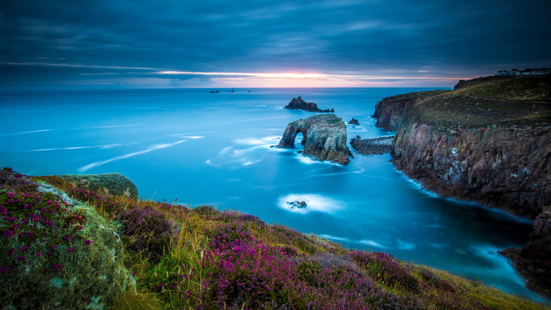 rock formation, land, nature, top nature scenery pics 5760x3240, no people, tranquil scene, idyllic, 5K, rock, sea, cloud - sky, beauty in nature, rock - object