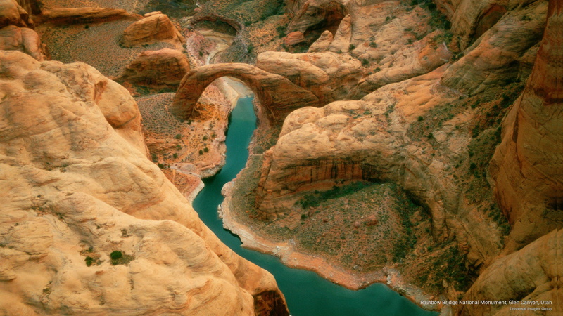 glen, canyon, Nature, rainbow, 2K, bridge, utah, monument, national