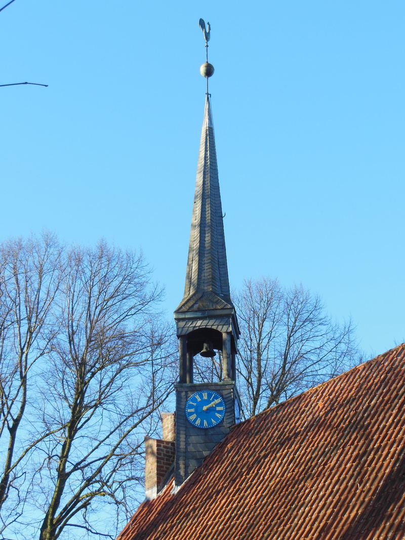 place of worship, spirituality, bare tree, iron, belief, mecklenburg, building, no people, building exterior, clear sky, roof tile, 4K, monument, religion