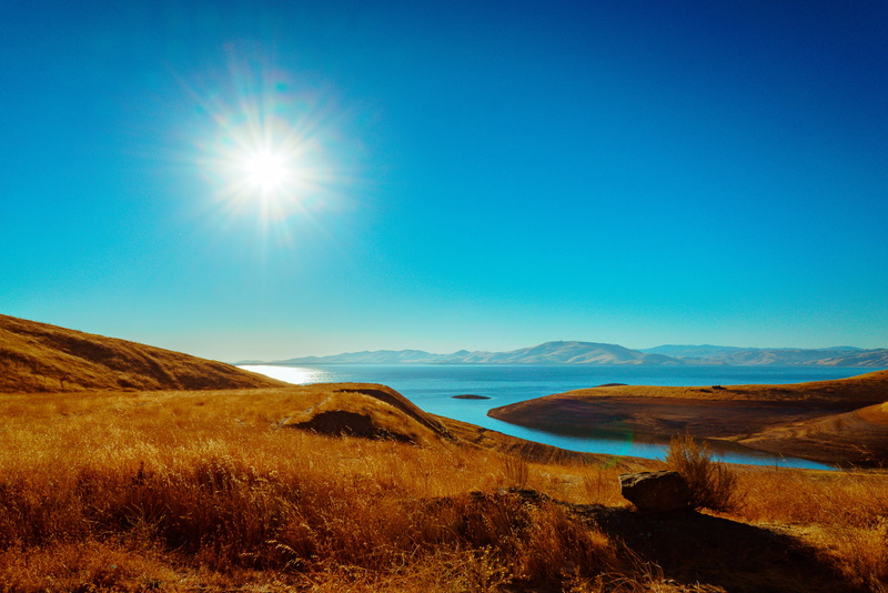 4K, landscape, non-urban scene, scenics - nature, ocean, scenery, idyllic, tranquil scene, pacific coast highway, sunbeam, day, no people, calm, sunlight
