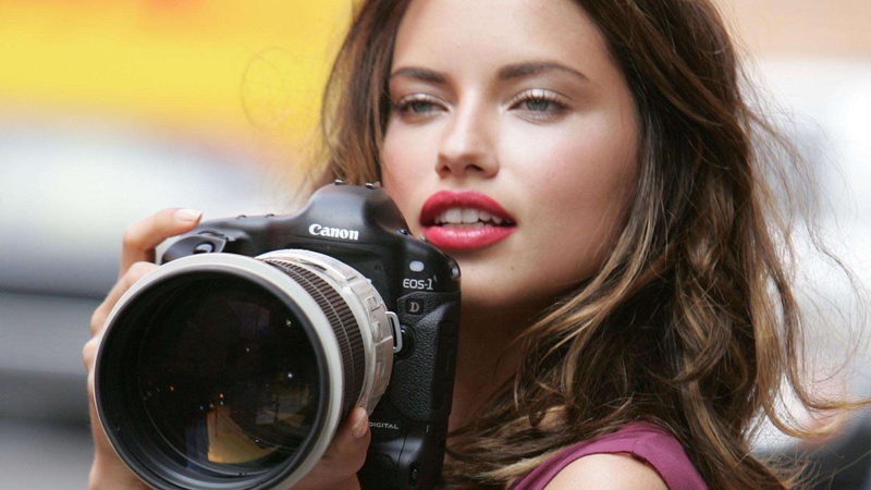 lipstick, brunette, d, hd, dslr, canon 1d, canon, camera, bokeh, adriana lima, lima, 1080P, adriana