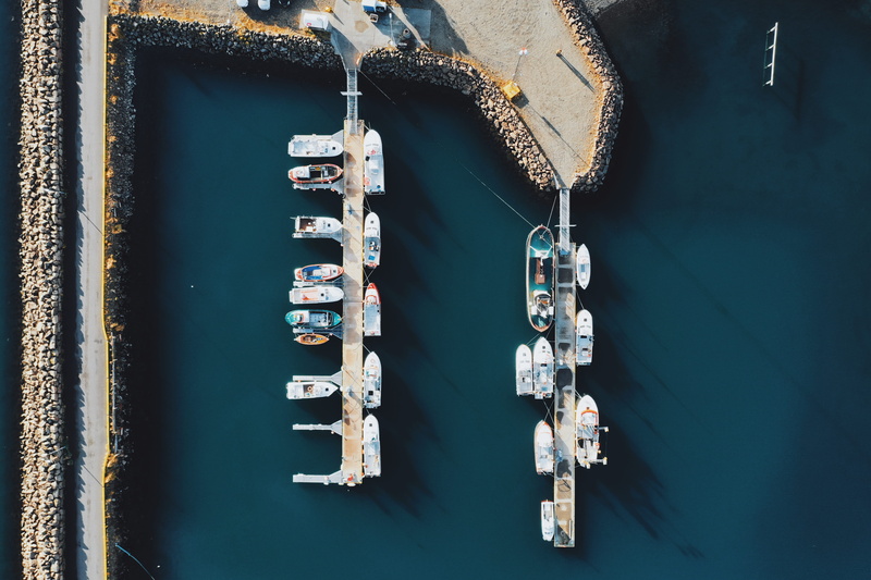 android, blue, engineering, autumn, aerial View, nature, above, 5K, drone, water, port, 4k, marina, deep water, transportation