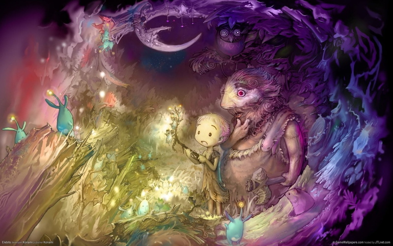 Animal, Dark, Bird, Dream, 720P, Moon, Rat, Video Game, Fantasy, Giant, Colors, Owl, Elebits