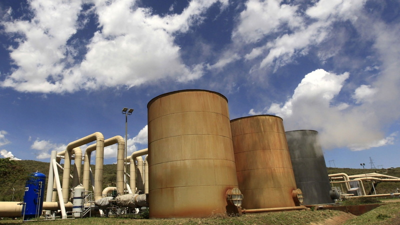 storage tank, Geothermal, built structure, Building, cloud - sky, cylinder, Kenya, sky, Industrial, building exterior, Olkaria, factory, Plant, food and drink