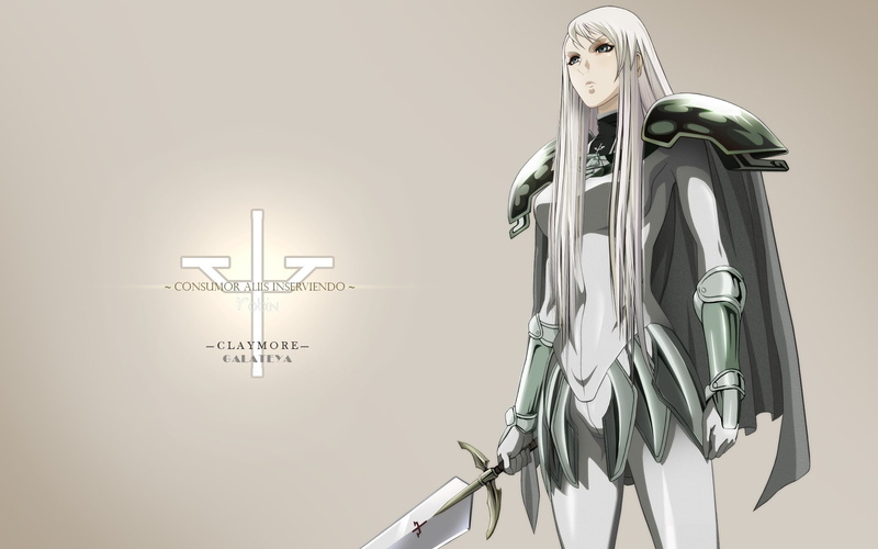 females, clothing, blond hair, beauty, hair, 1080P, representation, studio shot, Claymore, Eye pose, young adult, Sword, fashion, beautiful woman, human representation