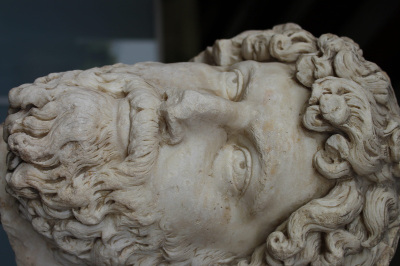 close-up, angel, no people, athens, stone, hadrian, craft, face, greece, stone material, art and craft, history, human representation, bust, old, female likeness