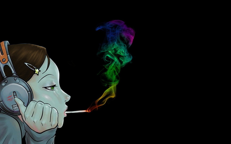 representation, creativity, weed, green color, art and craft, motion, indoors, copy space, cut out, sculpture, humo, human representation, black background