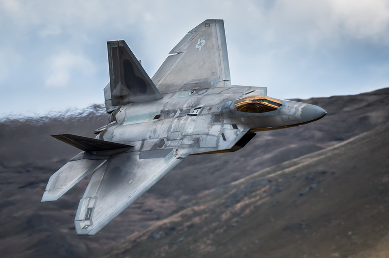 sky, military, cloud - sky, army, day, the plane, no people, airplane, 1080P, plane, jet, motion, F-22 Raptor, mode of transportation, fighter plane, gray