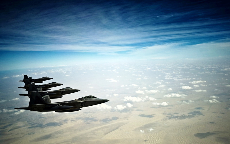 fighters, stealth, raptor, planes, hd, f, 22, 1080P