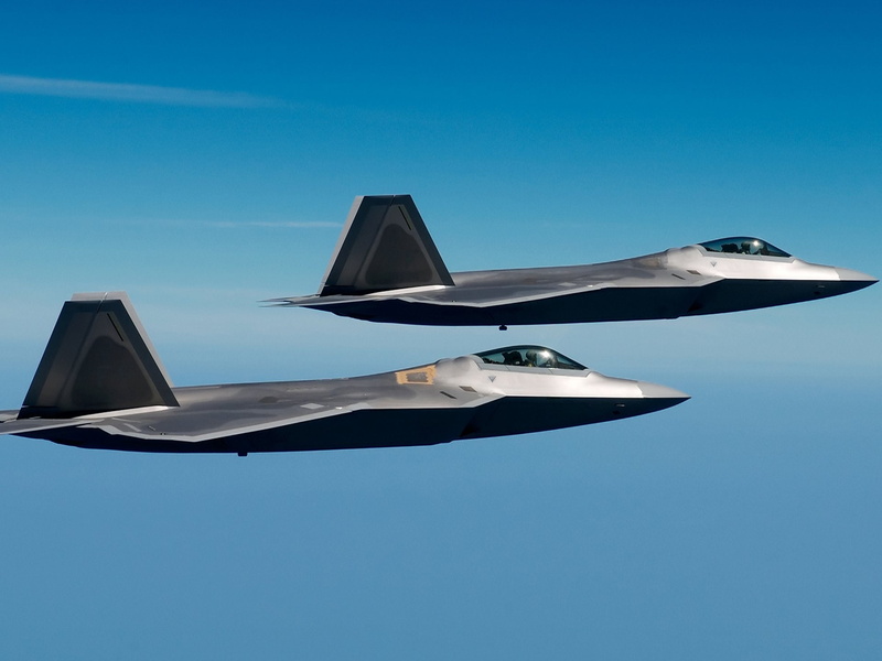 1080P, Jet Fighters, Lockheed Martin F-22 Raptor