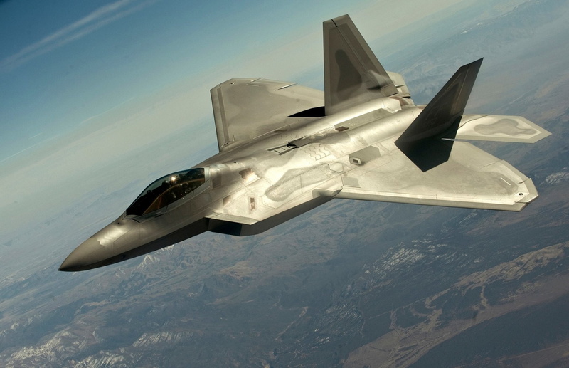 nature, stealth, air vehicle, Lockheed Martin F-22 Raptor, on the move, 1080P, fighter plane, plane, mode of transportation, no people, above, transportation