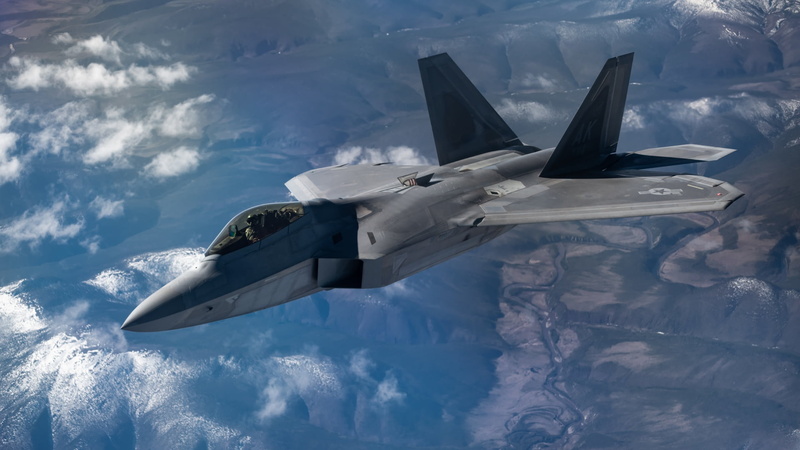 Aircraft, Lockheed Martin F-22 Raptor, Jet Fighter, Jet Fighters, 1080P, Warplane