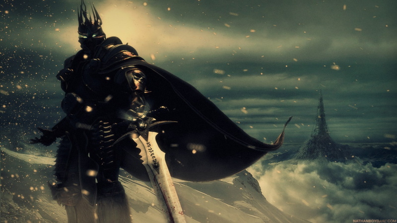 sword, Lich King, World of Warcraft, video games, 1080P