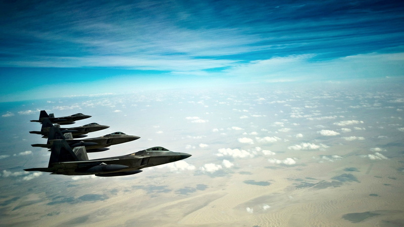 F22 Raptor, US Air Force, Military Aircraft, 2K, military