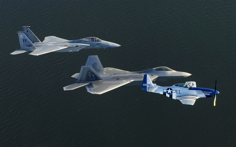 1080P, 51 Mustang, airplane, F22, f, Raptor, 1920x1200 px, North American P