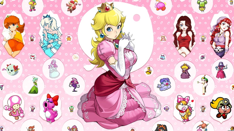 1080P, princess, black, peach