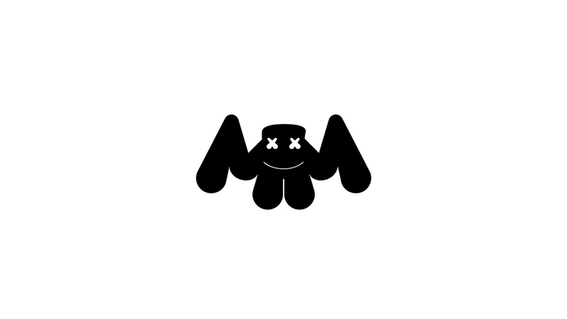 black color, studio shot, pair, marshmello 4k download hd  for desktop, close-up, two objects, copy space, human representation, 4K, indoors, creativity