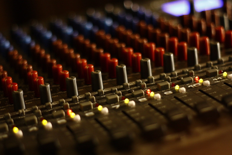 control, dj, mixing, in a row, closeup, equipment, mixer, noise, electrical equipment, studio, technology, sound mixer, selective focus, knob, no people