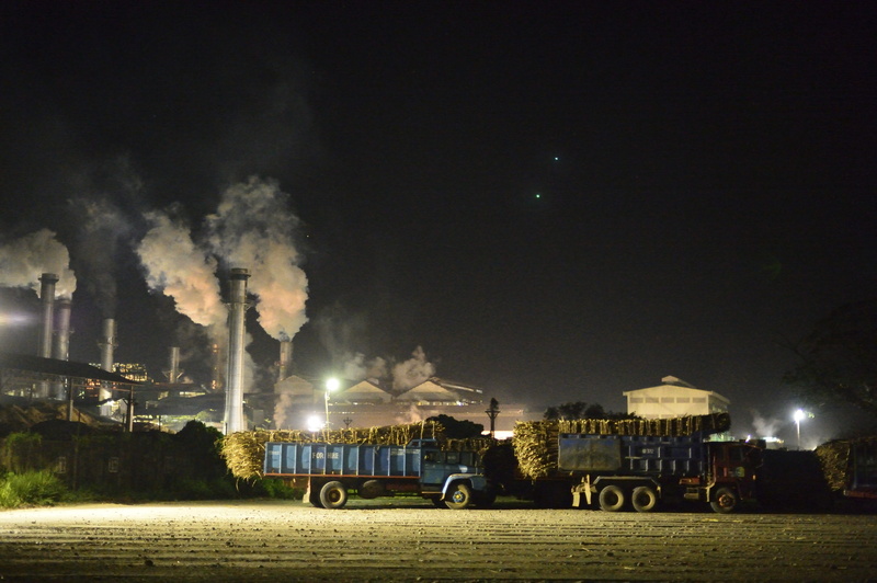 biscom, architecture, factory, night, motion, fumes, 4K, mode of transportation, air pollution, philippines, built structure, negros, pollution, transportation