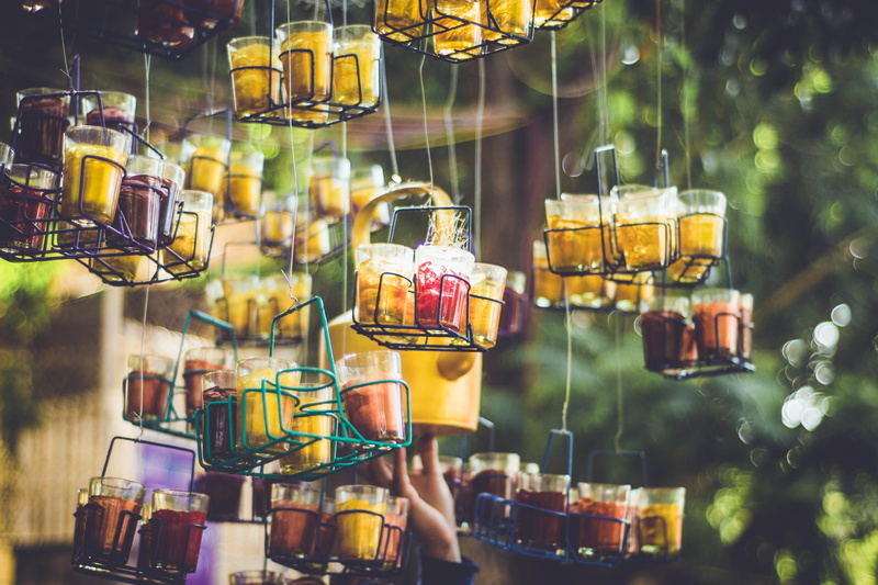 supermarket, variation, retail display, 4K, transparent, consumerism, outdoors, tea, for sale, art, cutting chai, sweet food, containers, bokeh, lighting equipment