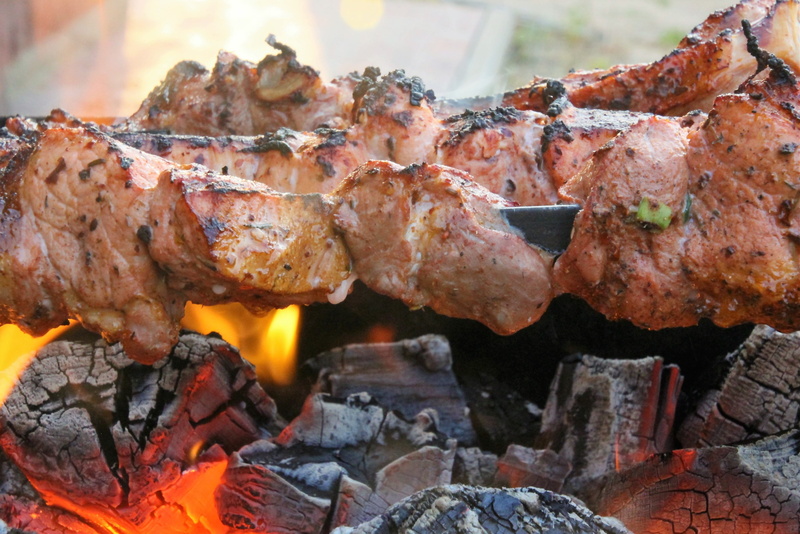 flame, picnic, food and drink, barbecue, close-up, dinner, meat, food, grilled, mangal, freshness, heat - temperature, preparation, healthy eating, 2K