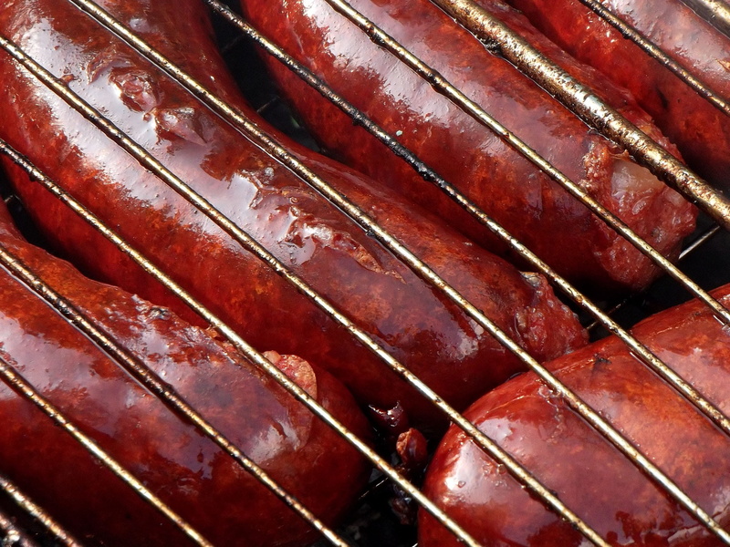 indoors, red, 1080P, retail, healthy eating, Fried, damaged, summer, full frame, grill, metal, vacation, still life, in a row, mangal, Bbq, Sausages, pattern