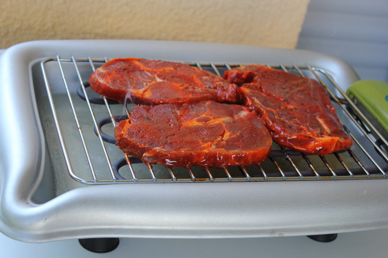 grilled, close-up, household equipment, pork, preparing food, still life, indoors, cooking, fire - Natural Phenomenon, ready-to-eat, freshness, food And Drink