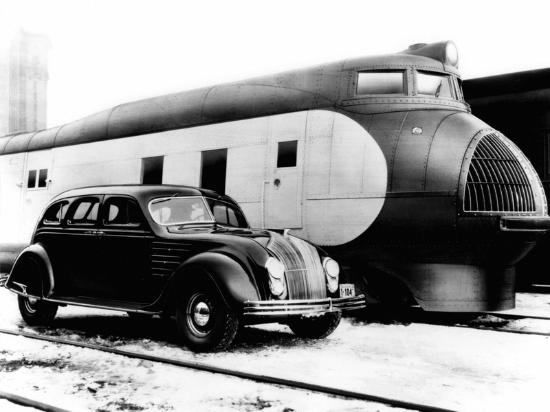 1080P, chrysler, retro, train, airflow, 1934