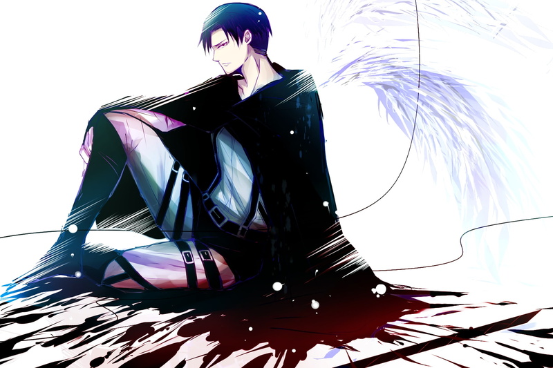 blood, rivaille, 720P, shingeki, dark, kyojin
