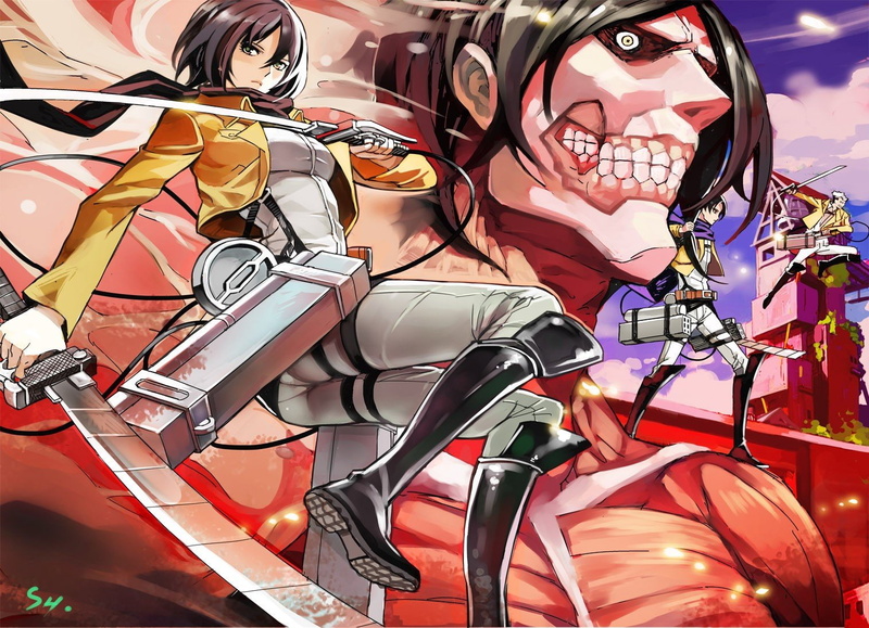720P, ackerman, shingeki, boys, mikasa, girls, anime, rivaille, kyojin