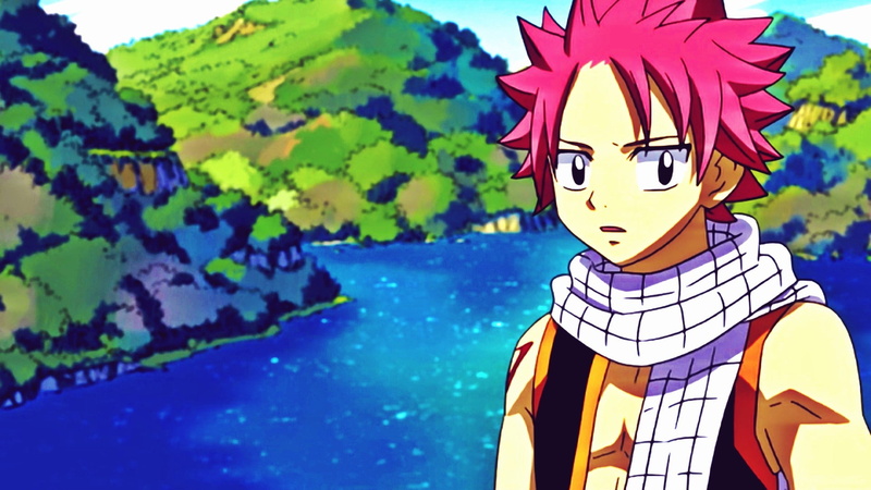 multi colored, one person, day, close-up, Fairy Tail, male likeness, 1080P, outdoors, blue, Dragneel Natsu, paint, anime, nature, creativity, standing