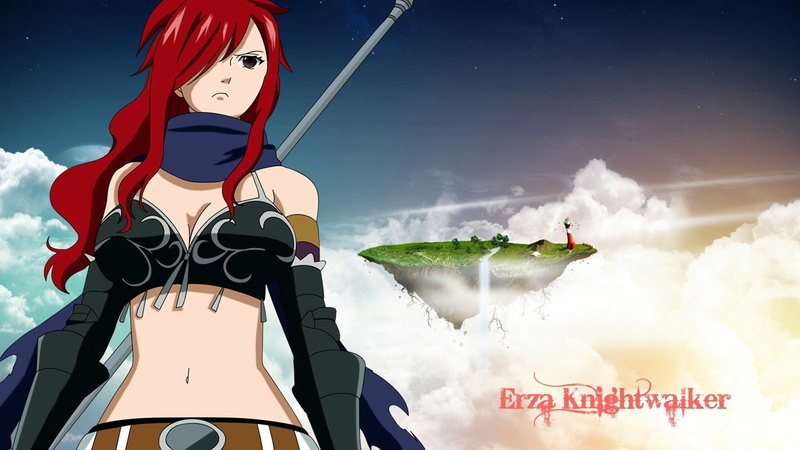 Fairy Tail, Erza Knightwalker, Red Hair, Anime, 1080P