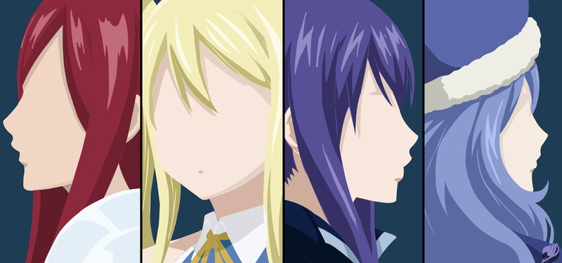 Lucy Heartfilia, Wendy Marvell, Fairy Tail, 4K, Erza Knightwalker, Juvia Lockser, Erza Scarlet, Anime