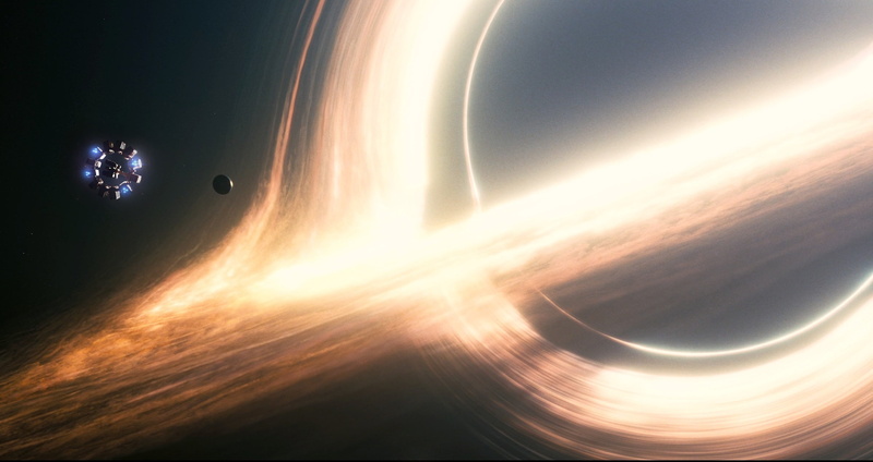 planet, spaceship, galaxy, Andromeda, Milky Way, 4K, Interstellar (movie), stars, black holes, space