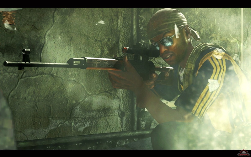 weapon, Call of Duty: Modern Warfare 2, glasses, portrait, auto post production filter, sport, skill, 1080P, young adult, front view, holding, gun, waist up