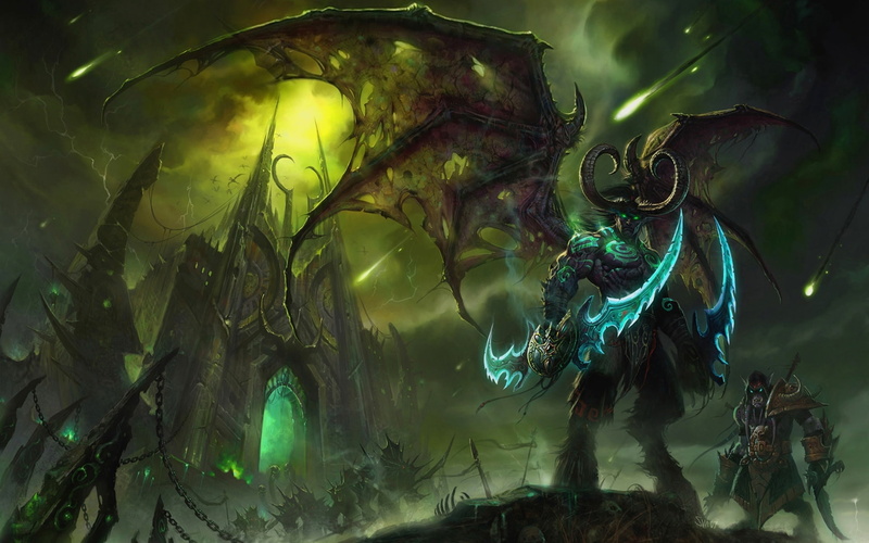 Illidan, Stormrage, Horns, World of Warcraft, Demon, WOW, 1080P, Shadowmoon Valley, Lord of Outland, Illidan Stormrage, Black Temple, Wings