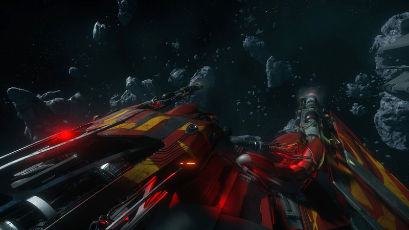 4K, fragments, starship, space, Star Citizen, Esperia Glaive