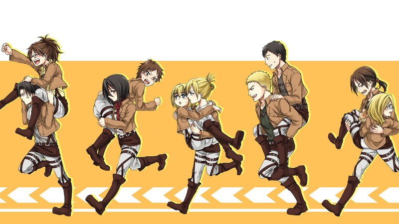 Armin Arlert, 1080P, Attack On Titan, Anime, Bertolt Hoover, Sasha Blouse, Annie Leonhart, Levi Ackerman, Mikasa Ackerman, Hange Zoë, Eren Yeager, Reiner Braun