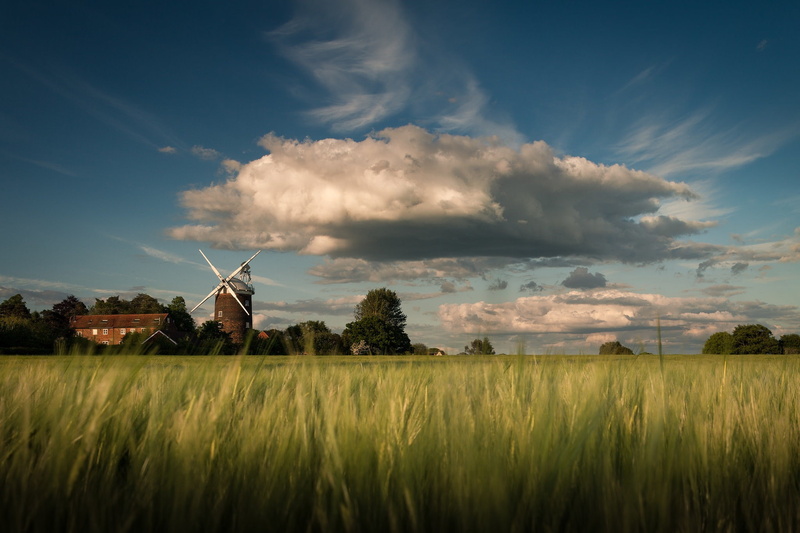 outdoors, plant, wind turbine, clouds, fuel and power generation, nature, beauty in nature, turbine, rural scene, alternative energy, cloud - sky, renewable energy