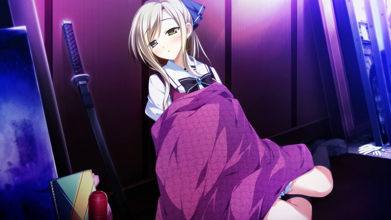 uniforms, d, otome, long, game, ga, swords, art, girls, blondes, tsu, school, hair, heterochromia, anime, cg, Katana, 2K, hd, abstract