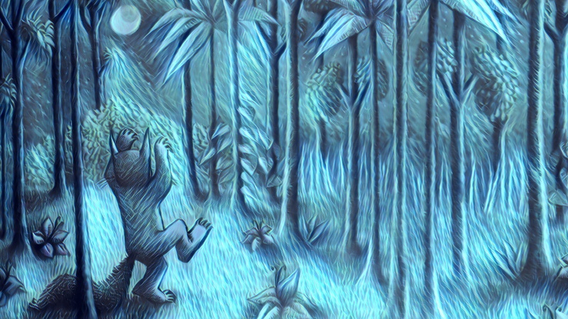 animals in the wild, outdoors, blue, undersea, Moon, large group of animals, underwater, water, group of animals, palm tree, werewolf, beauty in nature