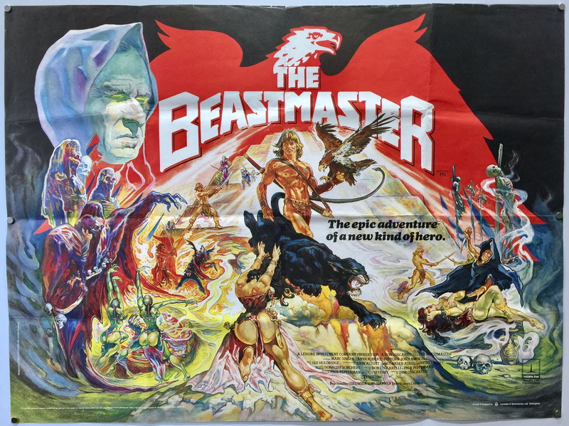 panthers, Beastmaster (1982), movie poster, 2K