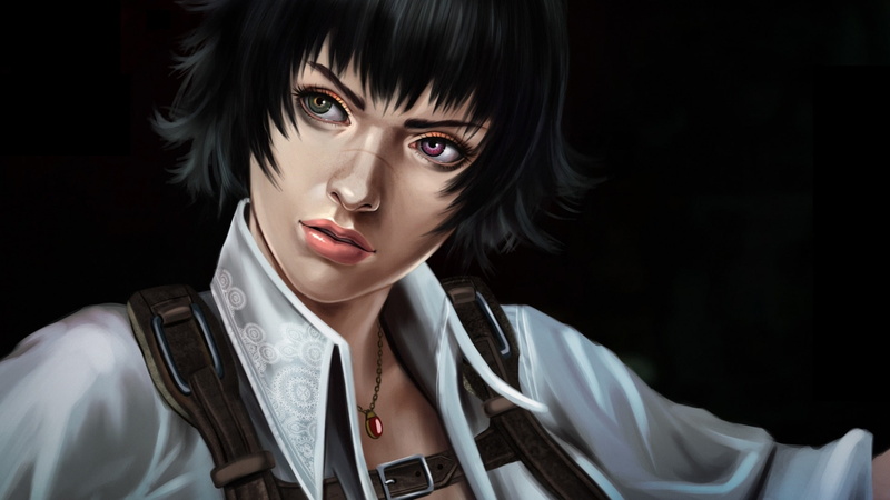 anime, art, lady, devil may cry, 1080P
