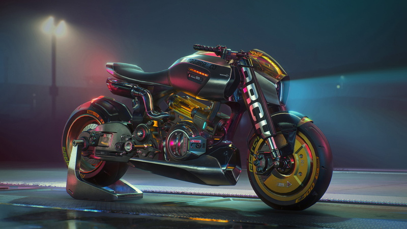 video games, futuristic, video game art, Cyberpunk 2077, 2K, digital art, ARCH Motorcycle, Jakub Przybolewski, cyberpunk, ARCH Nazaré